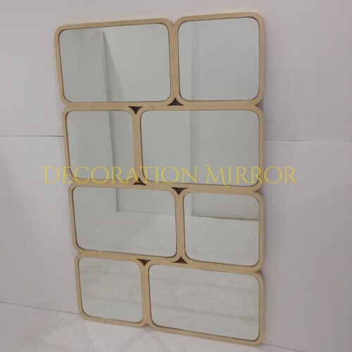 Modern Mirror List Gold Leaf With Mirror DM1300101