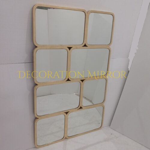 Modern Mirror List Gold Leaf With Mirror DM1300103