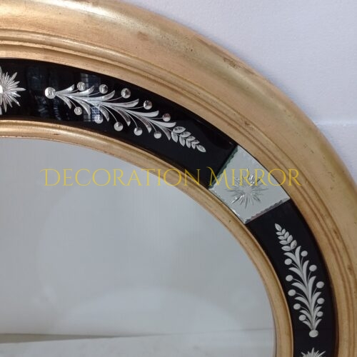 Round Wooden Mirror DM290004 4