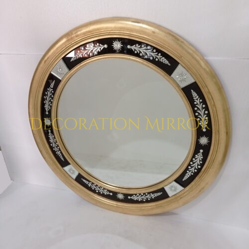 Round Wooden Mirror DM290004 6